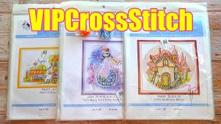 FLOSSTUBE #28 | VIPCROSSSTITCH Unbagging / First Impressions | 3 Cross Stitch Kits & 2 Accessories