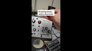 Drawing beats… with a theremin #shorts