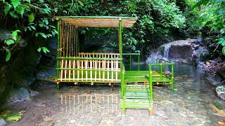 How to build a bamboo hut on the water, creating a wonderful retreat in nature EP. 9