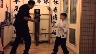 Archie Brown first lesson of Wing Chun