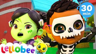 Halloween Costume Party | Lellobee City Farm  | Dance Party Songs 2024 🎤 Sing and Dance Along 🎶