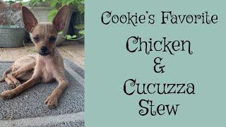 One Pot Easy Homemade Dog Food Recipe Chicken and Cucuzza Squash