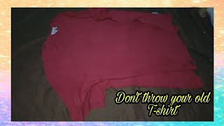 Don't throw your Old T-shirt | Make something from it | Refashion 2021 | Mis Kulit #Refashion2021