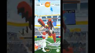 Mega Scizor Solo Raid💀(with weather boost) #shorts #pokemongo