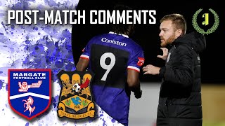 POST-MATCH COMMENTS: LEAGUE - Three Bridges FC (H) - 8th October 2024