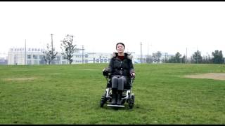 Freedom wheelchair in the park