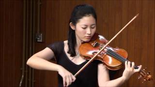 Giustina Chu played Johannes Brahms Violin Sonata No. 1 in G major Op. 78 3rd movement