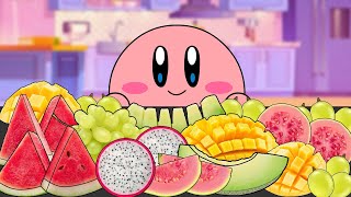 KIRBY ANIMATION -  EATING REFRESHING and SWEET FRUIT MUKBANG | DESSERTS FRUIT ASMR MUKBANG