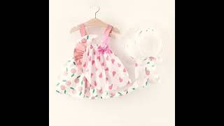 STUNNING FROCK WITH CAP DESIGNS FOR ONE YEAR OLD BABY DURING SUMMER || #shorts #baby #fashion #new