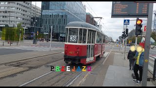 ⭐ Wagon 13N 🚋407 ⭐ (Linia turystyczna "36" ➡ Przejazd) [Tramwaje Warszawskie] 🎵Przekładnia🎵