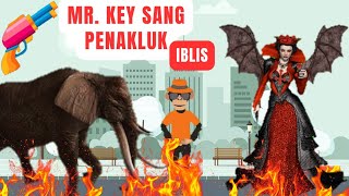 Mr. Key sang penakluk ibl*s | super hero cartoon | monyet cartoons | kids cartoon