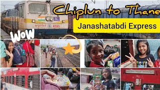 My first vlog of Chiplun to thane train journey ❤️ | janashatabdi express | konkan railway 🛤