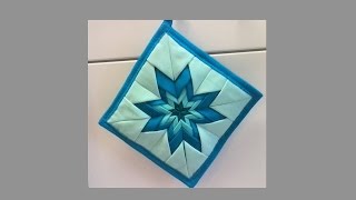 How to Make a Folded Star Trivet/Potholder