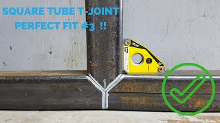 T-joint square tube perfect fit #3 [ HOW TO ]