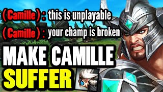 HOW TO MAKE CAMILLE PLAYERS SUFFER! (FT. RANK 1 TRYNDAMERE)