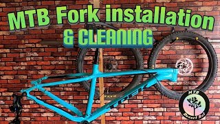 Cleaning headset and installing the fork on my trek hardtail | Roscoe 7 |