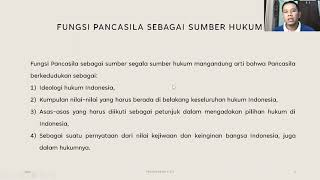 PANCASILA SEBAGAI SUMBER HUKUM