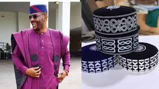 How to make Awolowo Cap with Aso oke | DIY Ebuka Cap