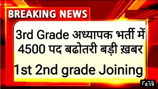 रीट 4500 पद बढोतरी पर CMO में मीटिंग हुई।reet level 1 final Result cut-off। REET level 2 result।