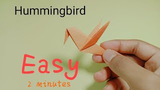 How to make paper Humming bird | Origami paper Hamming bird #origami