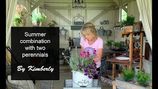 How to grow flowers: Summer flower combination using two perennials