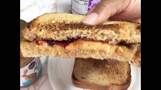 How to make Toasted Peanut Butter & Jelly Sandwich 🥪