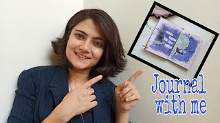 Starry Aesthetic Journal | Journaling tutorial | Journal with Me | Art Journal tutorial India