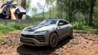 Lamborghini urus going offroad with logitechg29 | Forza horizon 5