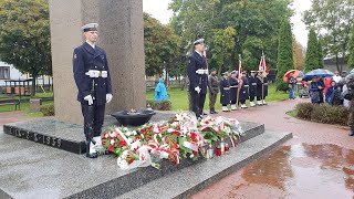 32 Dni Obrony Helu. Główne uroczystości w kościele i przy pomniku Obrońców Helu. 02.10.2019 r.