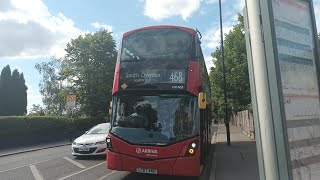 Journey on Arriva London Bus Route 468: Between West & Upper Norwood. G3 B5LH (HV405)(LC67AKU)