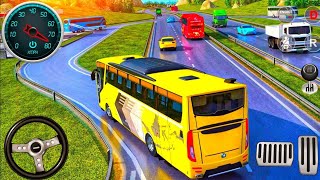 Offroad Coach Bus Driving Simulator 3D - Real Uphill Bus Drive 2024 - Android GamePlay