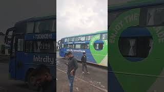 Intrcity Smart bus AC sleeper operated by PVS travels #bus #youtubeshorts #trending