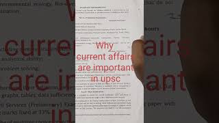 Why you need to know current affairs for upsc