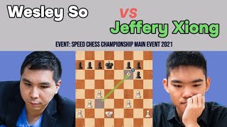 Wesley So vs Jeffery Xiong – Speed Chess Championship Main Event 2021