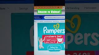 Amazon Find: Pampers Pull On Cruisers | Walmart to Amazon #shorts  #amazon #walmart