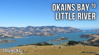 Driving New Zealand: Okains Bay to Little River | 4K Scenic Drive