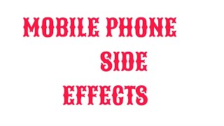 MOBILE PHONE SIDE EFFECTS मोबाईल फोन के दुष्परिणाम #prashantvankore