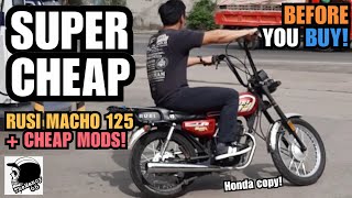 RUSI MACHO 125 - The CHEAPEST Beginner Friendly Motorcycle PERFECT for CUSTOM BUILDS (English dub)