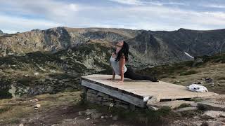 Adelina Yoga Art at Rila mountain