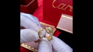 Unboxing Video | Panthère de Cartier Ring, Yellow gold, Diamonds, Emeralds, Onyx