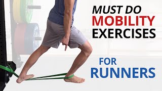 4 Essential Mobility Exercises for RUNNERS (Core, Ankles, Knees & Hips!)