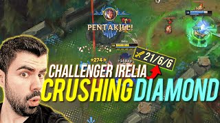 This Is What Happens When A CHALLENGER Irelia Plays In Diamond 😲| IreliaCarriesU