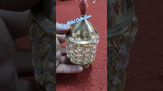 Crystal Diya | Material - Brass #diya #diyadecoration #homedecor #diyarangoli #diwali2024 #shorts