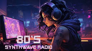 80's Synthwave radio 📺 Electro Cyberpunk Retro 🎶 Relax your soul