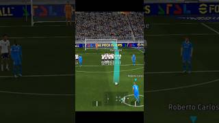 Roberto Carlos Free Kick goal 🔥#efootball #pes #efootball2024 #shorts