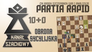 Szachy. (17) Partia rapid 10+0. Rekord dokładności, ale mata w 2 ruchach nie widział...