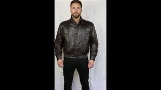 Men's Brown Leather Jacket - DeNiro