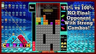 Tetris 99 - KO With Badge Disadvantage