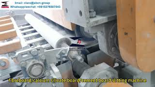 fiber cement board calcium silicate board slitting machine