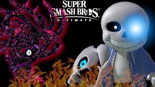 Sans Kills Dharkon In Super Smash Bros